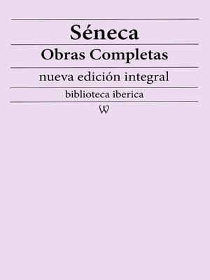 cover image of Séneca Obras completas